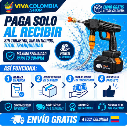 Hidrolavadora Inalambrica Alta Presion - Incluye segunda batería de regalo